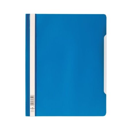 DURABLE Schnellhefter 257006 DIN A4 tr Deckblatt blau