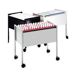 Durable Hängemappenwagen Economy DUO 100 metallic silber