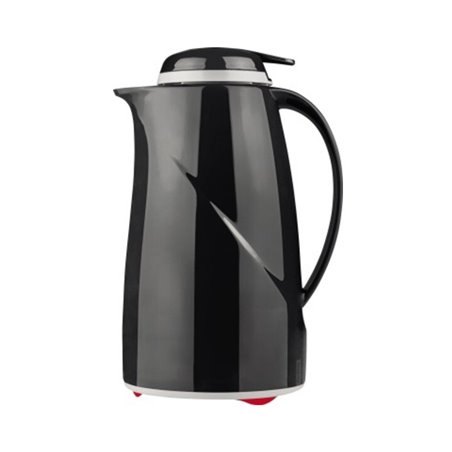 Helios Isolierkanne Wave Push 2934-002 1l schwarz