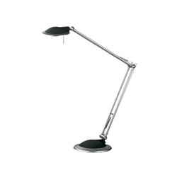 ALCO Tischleuchte 9026 Halogen 50W Kunststoff silber/anthrazit