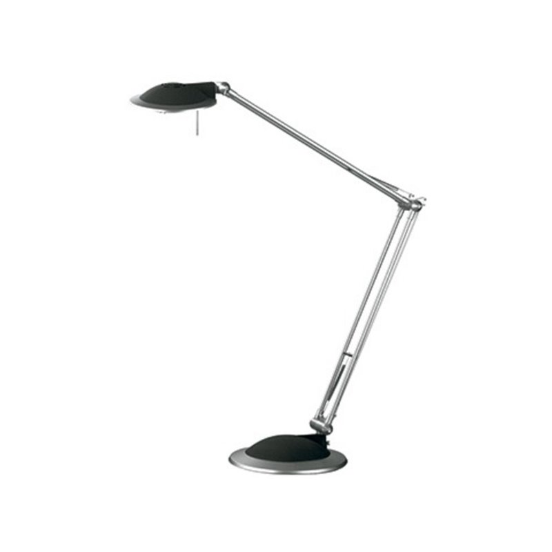 ALCO Tischleuchte 9026 Halogen 50W Kunststoff silber/anthrazit