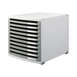 HAN Schubladenbox CONTUR 1510-0-19 A4/B4/C4 10Schübe offen l.gr/d.gr