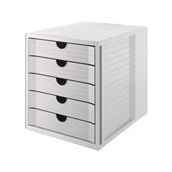 HAN Schubladenbox KARMA 14508-18 5Schubfächer Recycling öko-gr