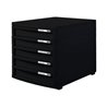 HAN Schubladenbox CONTUR 1505-13 DIN A4/B4/C4 5Schübe geschl. sw/sw