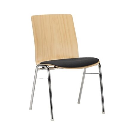 prosedia Holzschalenstuhl Balanto B41A/MH01/2324 Polster sw