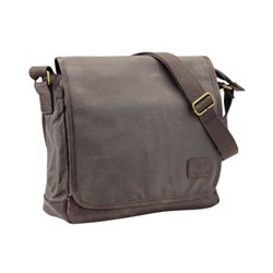 Pride & Soul Umhängetasche RECKLESS 47305 Canvas/Lederimitat graubraun