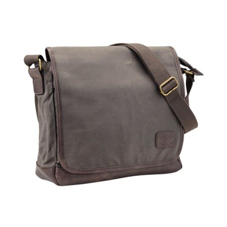 Pride & Soul Umhängetasche RECKLESS 47305 Canvas/Lederimitat graubraun