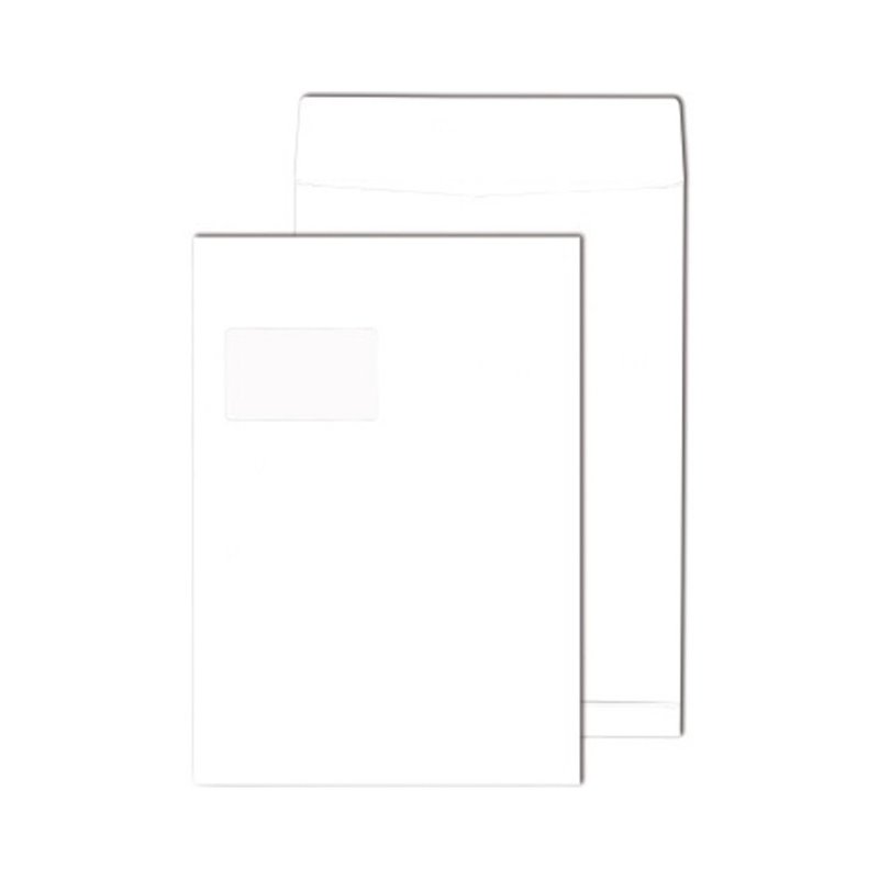 MAILmedia Faltentasche 30007364 C4 Klotzboden hk weiß