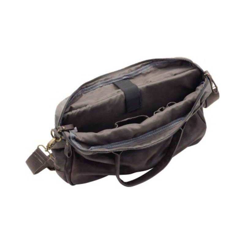 Pride & Soul Laptoptasche MYSTIFY 47302 Canvas/Lederimitat graubraun