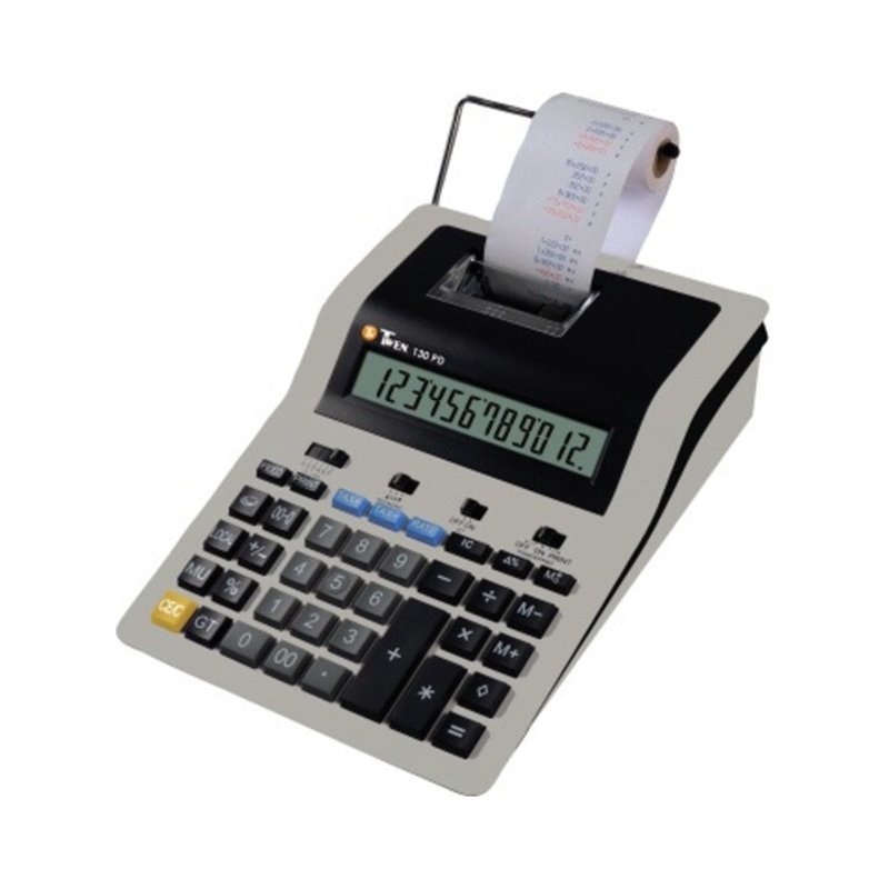 TWEN Tischrechner 130 PD 12stellig Netzbetrieb sw