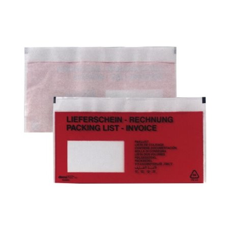 BONG Dokumententasche 00014031 DIN lang hk Liefsch/Rechnung rot