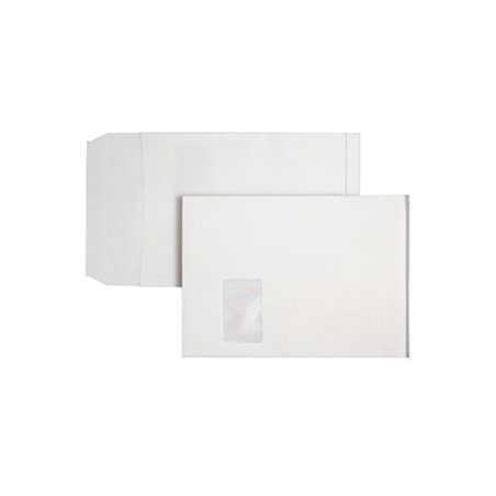 Posthorn Faltentasche C4 Klotzboden mF hk 120g weiß