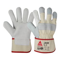 Hase Arbeitshandschuhe Jade Narbenleder