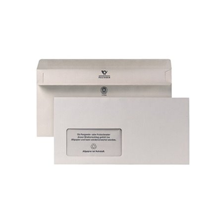 POSTHORN Briefumschlag 02220481 DL mF sk 75g Recycling grau