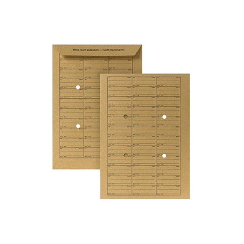 POSTHORN Hausposttasche 04170338 C4 110g Druck Sichtlöcher braun