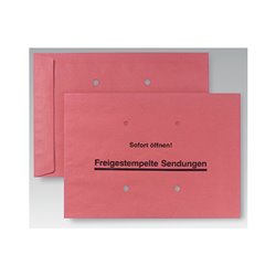 POSTHORN Versandtasche Freistempler RCT 04080062 B4 gummiert rot