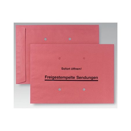 POSTHORN Versandtasche Freistempler RCT 04080062 B4 gummiert rot