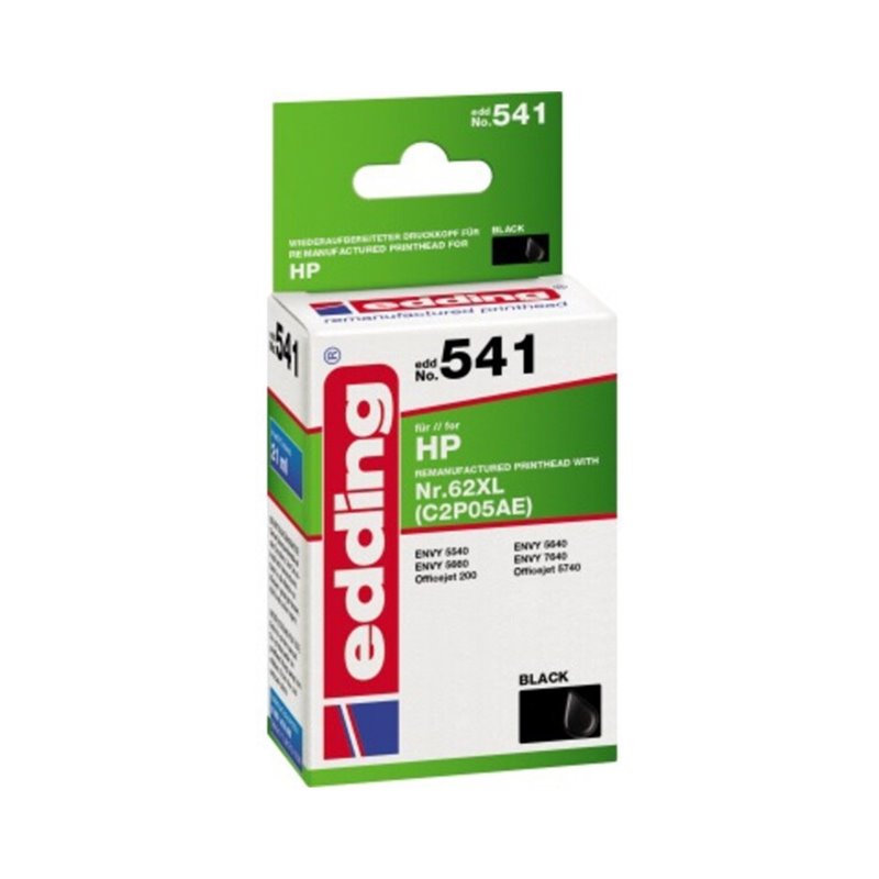 edding Tintenpatrone 18-541 wie HP 62XL C2P05AE schwarz