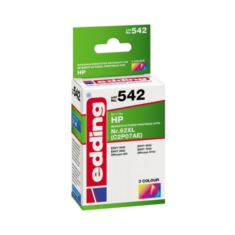 edding Tintenpatrone 18-542 wie HP 62XL farbig