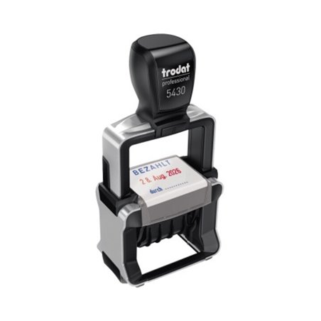 trodat Datumsstempel 5430/L 121291 selbstfärbend blau/rot