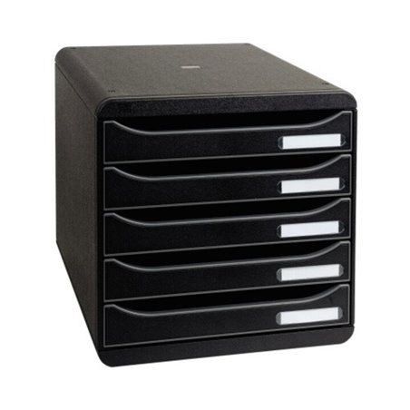 Exacompta Schubladenbox BIG-BOX PLUS 309714D 5Schübe schwarz