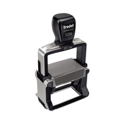 trodat Textstempel 119971 6zeilig m. Gtuschein sw/gr/rt