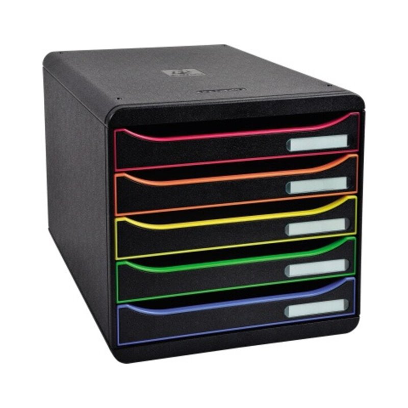 Exacompta Schubladenbox BIG-BOX PLUS 309914D 5Schübe farbig