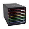 Exacompta Schubladenbox BIG-BOX PLUS 309914D 5Schübe farbig