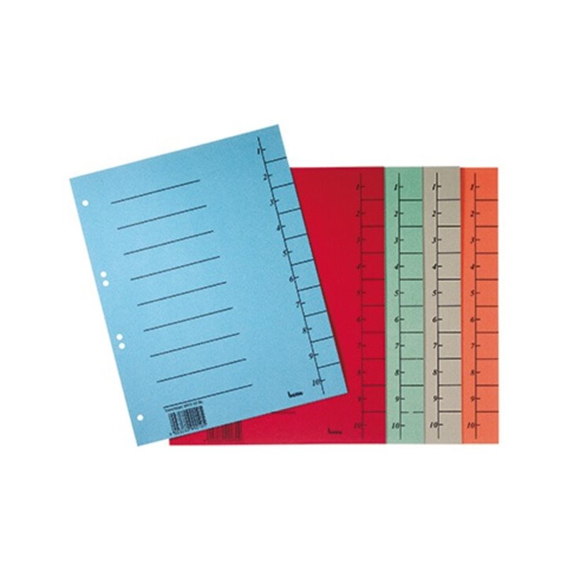 Bene Trennblatt 97300GE DIN A4 Karton sortiert