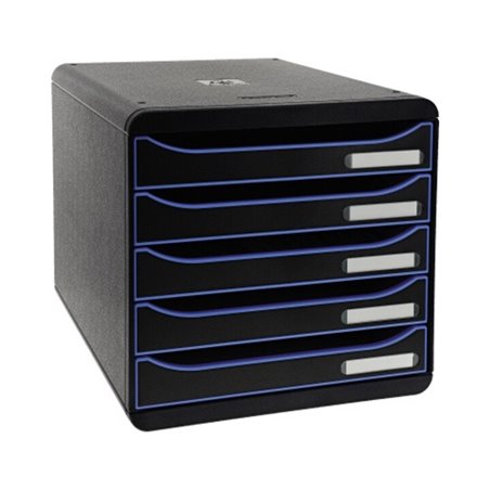 Exacompta Schubladenbox BIG-BOX PLUS 309979D 5Schübe schwarz