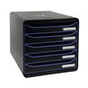 Exacompta Schubladenbox BIG-BOX PLUS 309979D 5Schübe schwarz