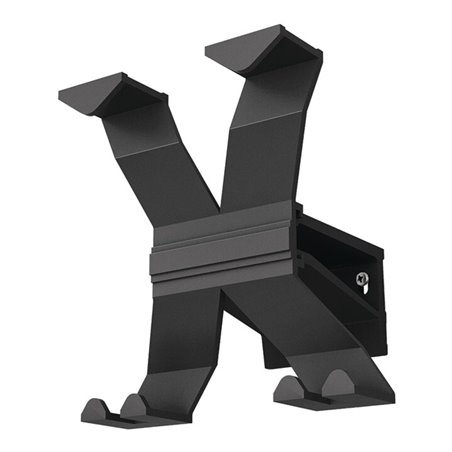 Wandgarderobe Alu.4HakenLänge 170mm tiefschwarz