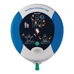 Defibrillator AED HEARTSINE Sprache deutsch vollautomatisch L4,8xB18,4xH23,4cm