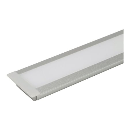 Leuchtenprofil Set London Set London Nutmaß 18x6mm Einbau Alu/KU EV1/Gefrostet L