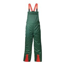 Schnittschutzlatzhose FICHTE Gr.60 grün/orange abg.FELDTMANN