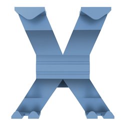 Wandgarderobe Alu.4HakenLänge 170mm pastellblau