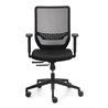 Bürodrehstuhl Mesh Armlehnen,breiten-u.höhenv.schwarz 410-520mm Synchrontechnik