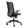 Bürodrehstuhl Mesh Armlehnen,breiten-u.höhenv.schwarz 410-520mm Synchrontechnik