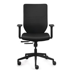 Bürodrehstuhl Comfort Armlehnen,breiten-u.höhenv.schwarz 410-520mm Synchront.