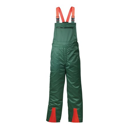 Schnittschutzlatzhose FICHTE Gr.52 grün/orange abg.FELDTMANN