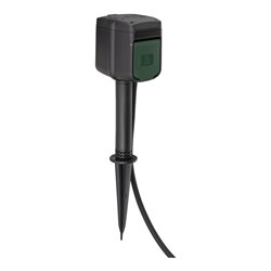 brennenstuhl®Connect WIFI Gartensteckdose mit Erdspieß und Montageplatte IP44 2-fach 3m H07RN-F3G1,5