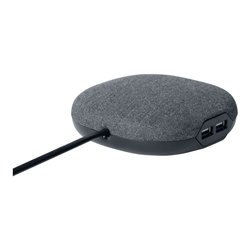 brennenstuhl®estilo Ladestation mit Textiloberfläche 1xEurosteckdose und 2xUSB-Charger