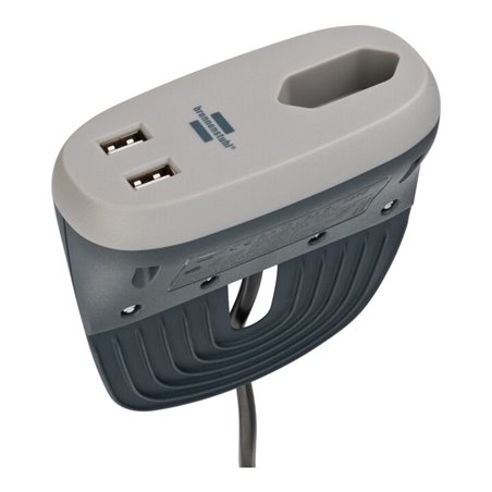 brennenstuhl®estilo Sofa-Steckdose mit Ladefunktion 1x Euro-Steckdose und 2x USB-Charger