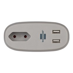 brennenstuhl®estilo Sofa-Steckdose mit Ladefunktion 1x Euro-Steckdose und 2x USB-Charger