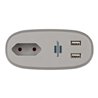 brennenstuhl®estilo Sofa-Steckdose mit Ladefunktion 1x Euro-Steckdose und 2x USB-Charger
