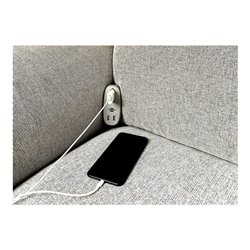 brennenstuhl®estilo Sofa-Steckdose mit Ladefunktion 1x Euro-Steckdose und 2x USB-Charger