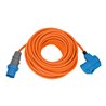 Camping-/Maritim CEE Verlängerungskabel IP44 25m orange H07RN-F 3G2,5 CEE-Stecker, Winkelkupplung 230V/16A