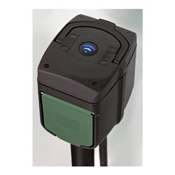 brennenstuhl®Connect WIFI Gartensteckdose mit Erdspieß und Montageplatte IP44 2-fach 10m H07RN-F3G1,5