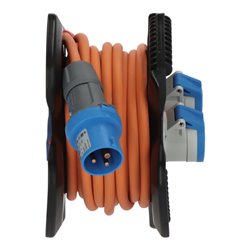 Gummi-Kabelhaspel X-Gum CEE IP44 für Camping-/Maritim 10m H07RN-F 3G2,5