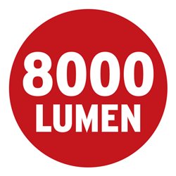 LED Arbeitsstrahler JARO 7050 M, 8000lm, 79,6W, 5m H07RN-F 3G1,0, IP65